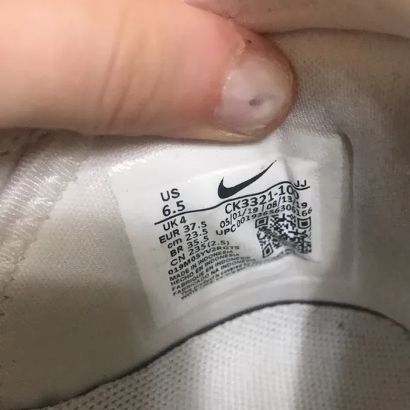 Nike X Olivia Kim Air Footscape No Cover Zebra Print Shoes