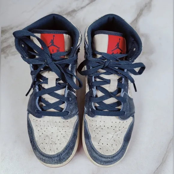 Nike Youth GS Air Jordan 1 Mid SE Take Flight Basketball Shoes Sneakers, Sz 6Y