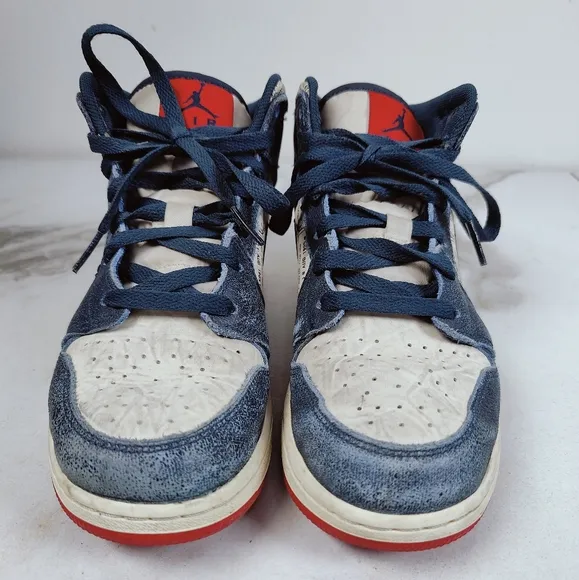 Nike Youth GS Air Jordan 1 Mid SE Take Flight Basketball Shoes Sneakers, Sz 6Y