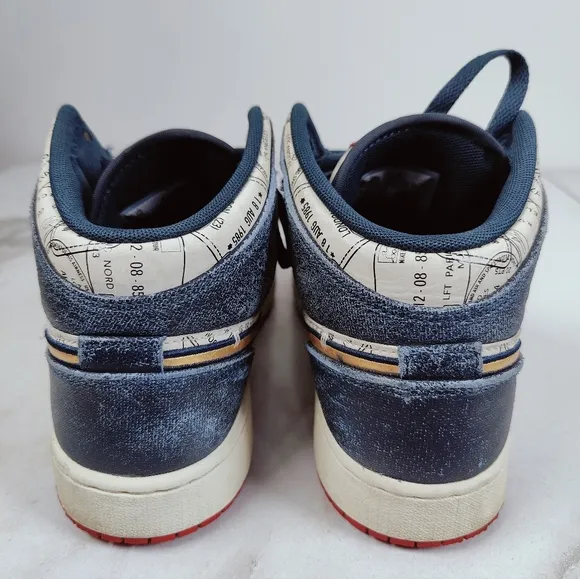 Nike Youth GS Air Jordan 1 Mid SE Take Flight Basketball Shoes Sneakers, Sz 6Y
