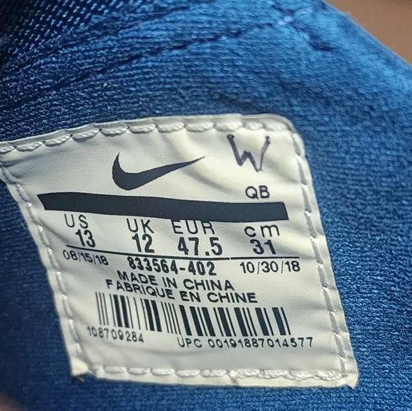 Nike Zoom Stefan Janoski Shoes Mens 13 Blue Sneakers Skateboarding 833564-402