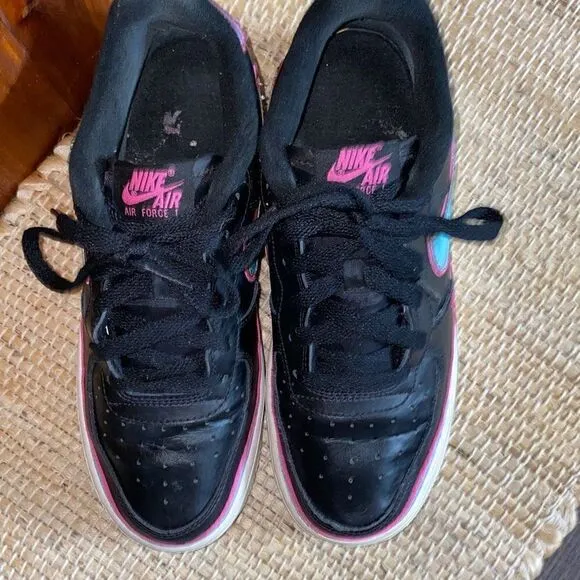 Nike AF1 holographic Nike air black shoes sneakers