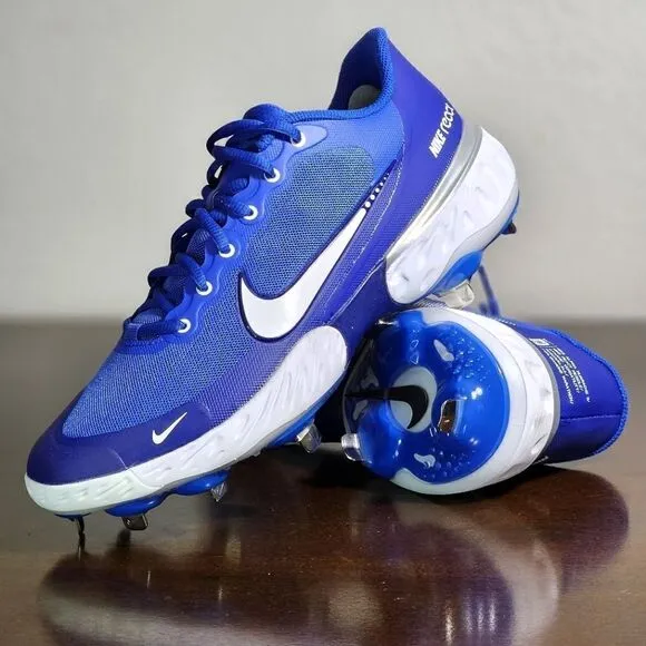 Nike Alpha Huarache Elite Low 3 Baseball Shoes Cleats Royal White CK0746 400 New