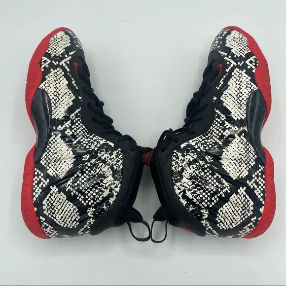 Nike Little Posite One “Albino Snakeskin” Sneakers