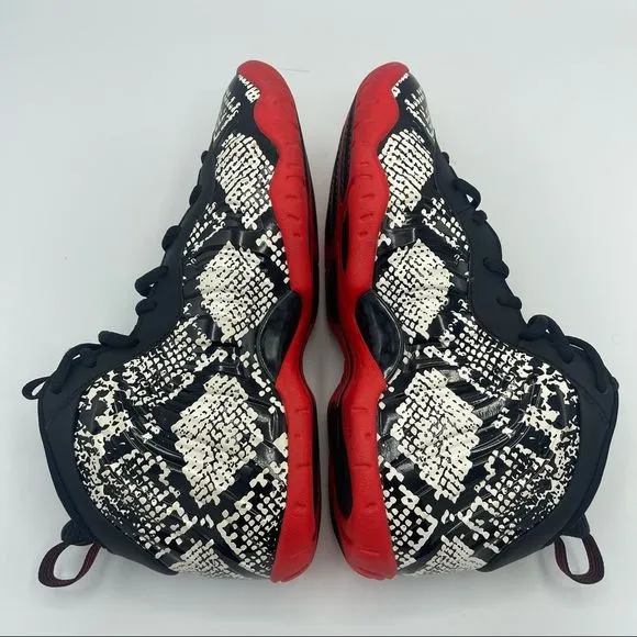 Nike Little Posite One “Albino Snakeskin” Sneakers