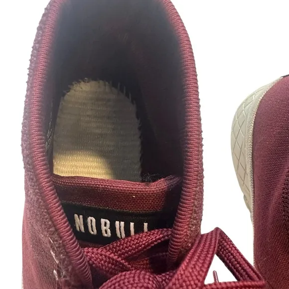 NOBULL Cabernet Canvas Mid-Trainer Gym Sneakers Laced women’s 9 men’s 7.5
