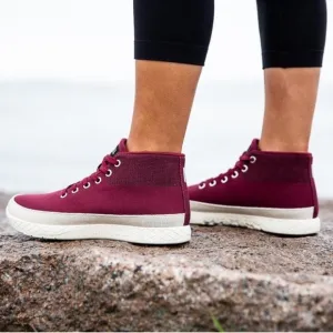 NOBULL Cabernet Canvas Mid-Trainer Gym Sneakers Laced women’s 9 men’s 7.5