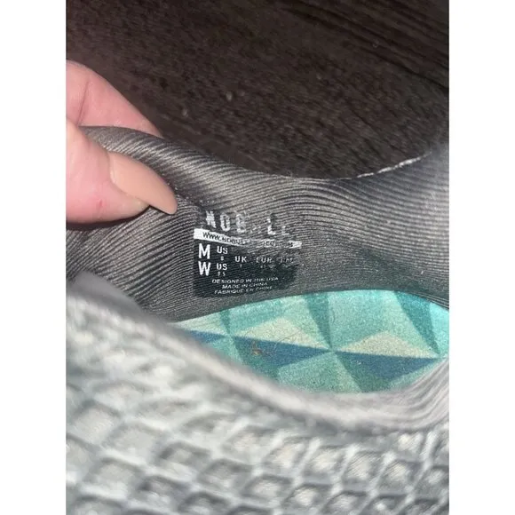 NoBull Diamond Dark Gray Prism Mesh Running Athletic Sneakers Women 9.5 Men 8
