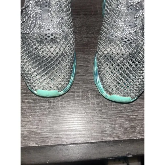 NoBull Diamond Dark Gray Prism Mesh Running Athletic Sneakers Women 9.5 Men 8