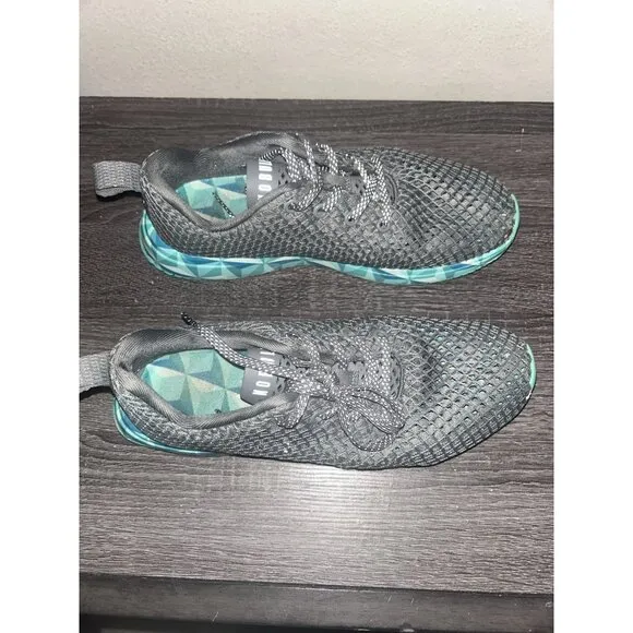 NoBull Diamond Dark Gray Prism Mesh Running Athletic Sneakers Women 9.5 Men 8