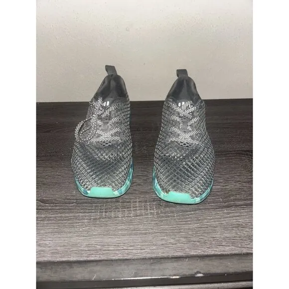 NoBull Diamond Dark Gray Prism Mesh Running Athletic Sneakers Women 9.5 Men 8