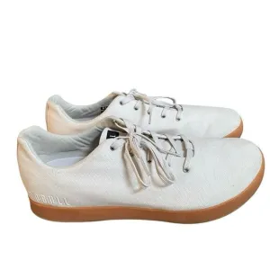 NoBull Lace Up Shoes Men 13.5 EU 48 Ivory Canvas Athletic Trainers Low Top