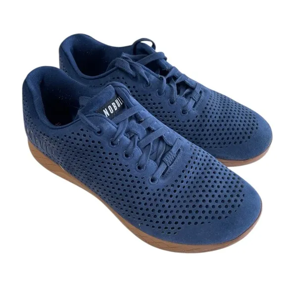 NoBull Navy Suede (Blue) Trainers Size 8.5 Women (or 7 Men) — Run Small EUC