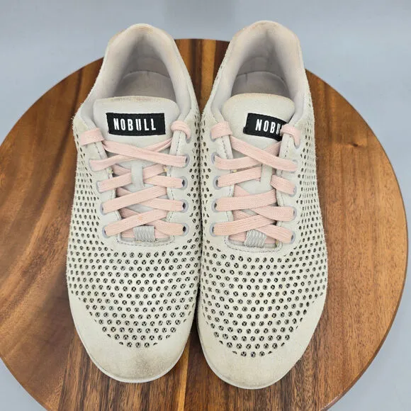 Nobull Shoes Men's 9.5 Concrete Suede Perforated Lace Up Training Gym Sneakers
