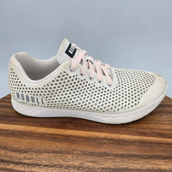 Nobull Shoes Men's 9.5 Concrete Suede Perforated Lace Up Training Gym Sneakers