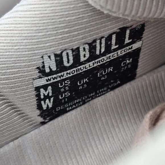Nobull Shoes Men's 9.5 Concrete Suede Perforated Lace Up Training Gym Sneakers