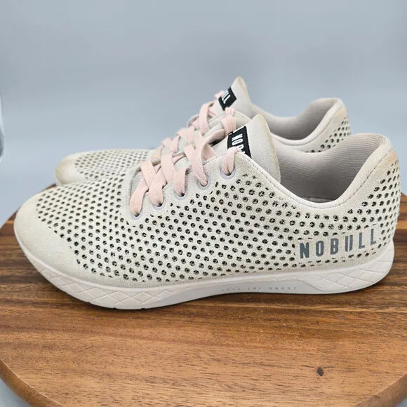 Nobull Shoes Men's 9.5 Concrete Suede Perforated Lace Up Training Gym Sneakers