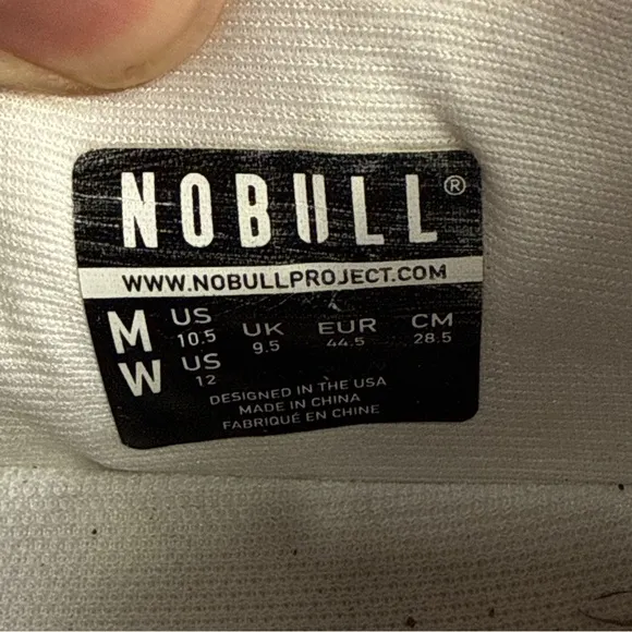 Nobull Shoes Mens Size 10.5 Journey White Mesh Athletic Crossfit Running Sneaker
