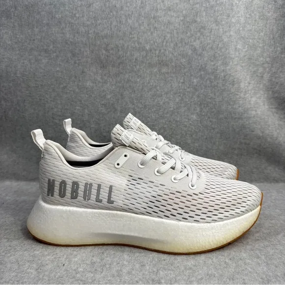 Nobull Shoes Mens Size 10.5 Journey White Mesh Athletic Crossfit Running Sneaker
