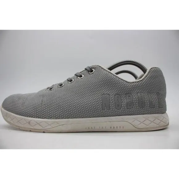 NOBULL Super Fabric Trainer Men's 9.5 / Women's 11 Athletic Sneakers Gray Shoes