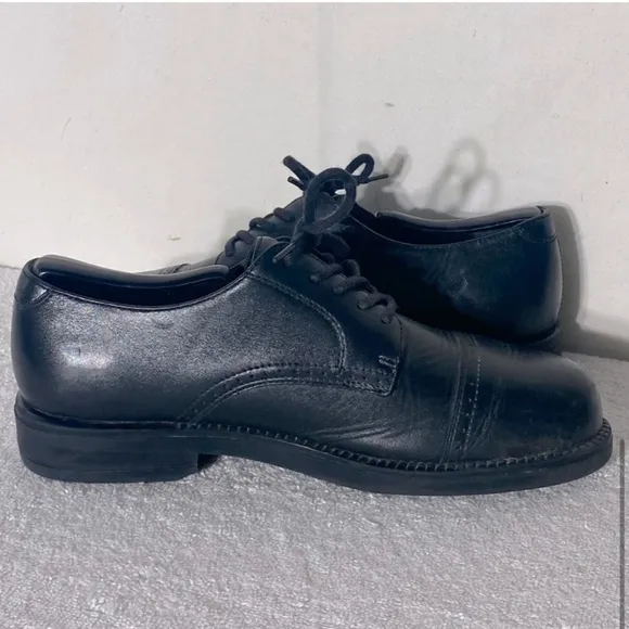 Nunn Bush Black Genuine Leather Lace Up Dress Shoes 7.5