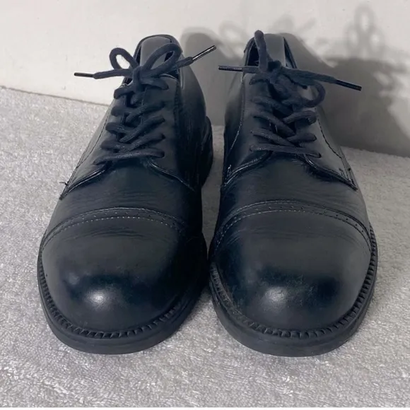Nunn Bush Black Genuine Leather Lace Up Dress Shoes 7.5