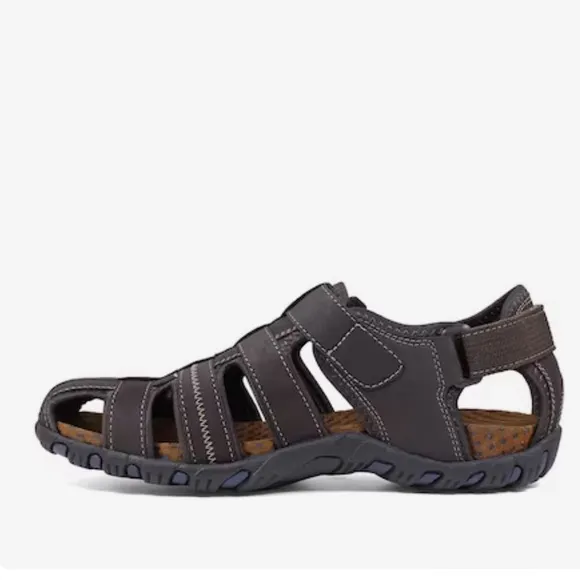 Nunn Bush Walk Brown VeganLeather Rio Bravo Fisherman Lightweight Sandals NWT 13