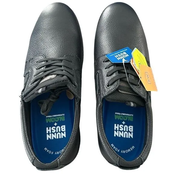 NWB Nunn Bush Otto Leather Oxford Shoes Black 1” Heel Height Men’s Size 9.5 XW