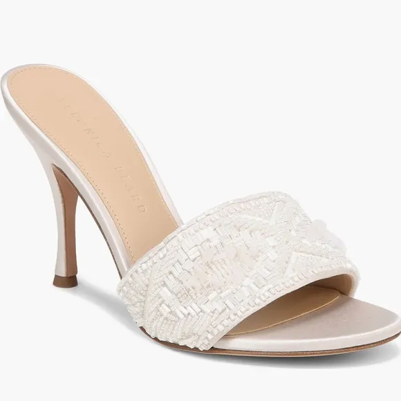 NWB Veronica Beard Braxton Braided Sandal Coconut
