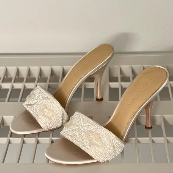 NWB Veronica Beard Braxton Braided Sandal Coconut