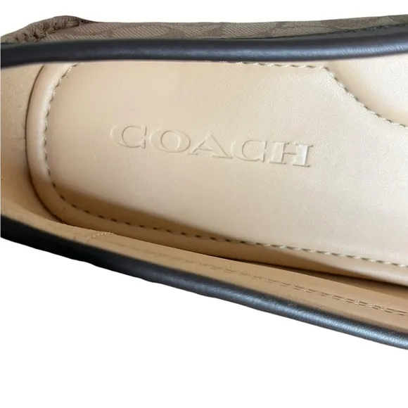 NWOB COACH Marley Driver Shoes Signature Canvas Stone Jacquard Women’s Size 8