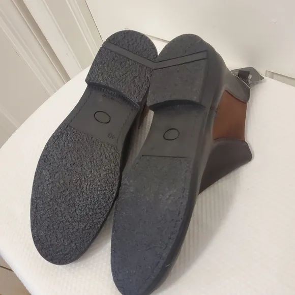NWOB Enzo Tesoti Chestnut Brown Leather Chelsea Boots Size 46 = 13 Men's