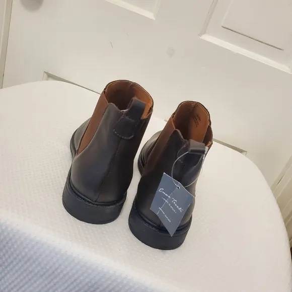 NWOB Enzo Tesoti Chestnut Brown Leather Chelsea Boots Size 46 = 13 Men's