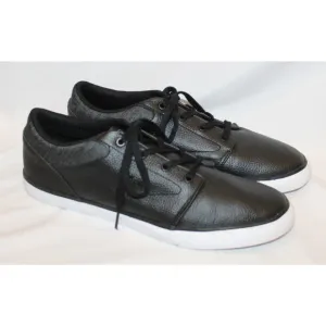 NWOB Lacoste Men Minzah 319 1 P CMA Black Leather Lifestyle‎ Sneakers Shoes SZ 8