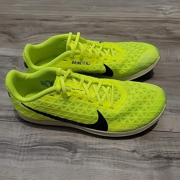 NWOB Nike‎ Mens Zoom Rival Waffle 5 CZ1804-702 Volt Racing Shoes Sneakers 7