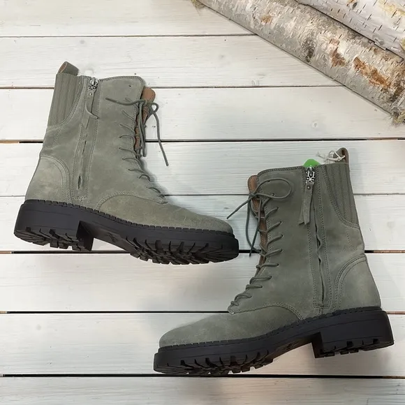 NWOB Sam Edelman Lex Suede Water Repellant Boots size 7.5