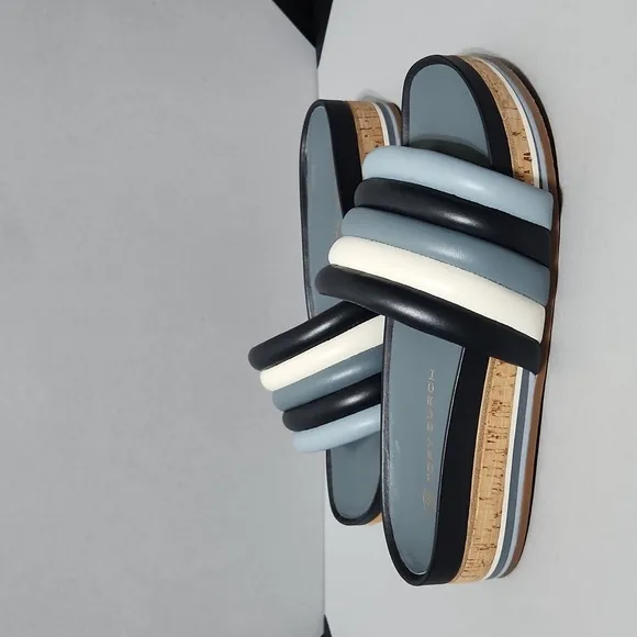 NWOB Tory Burch Quilted Flatform Sandals. Size 9.5