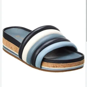 NWOB Tory Burch Quilted Flatform Sandals. Size 9.5