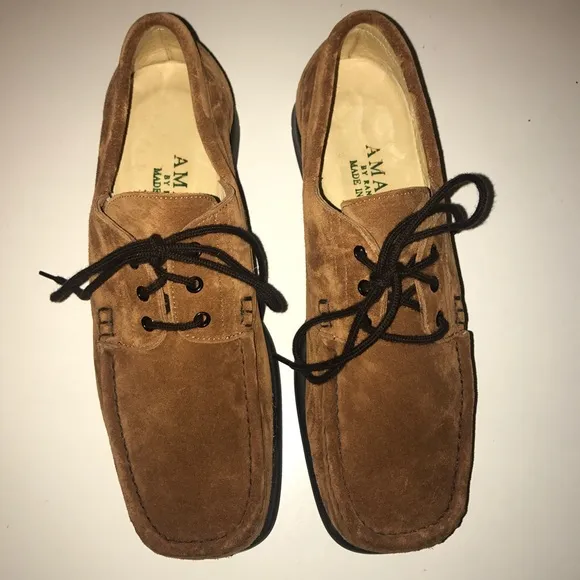 NWOT AMALFI by Rangoni LUXURIOUS Italian Cashmere Suede Leather Flats Loafers