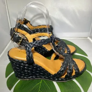 NWOT ANDRE ASSOUSWomen's Madina T-Strap Wedge Sandals​​​​
