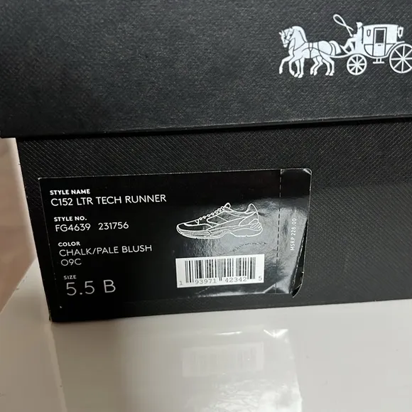 NWOT Coach C152 LTR Tech Runner Shoes 5.5B