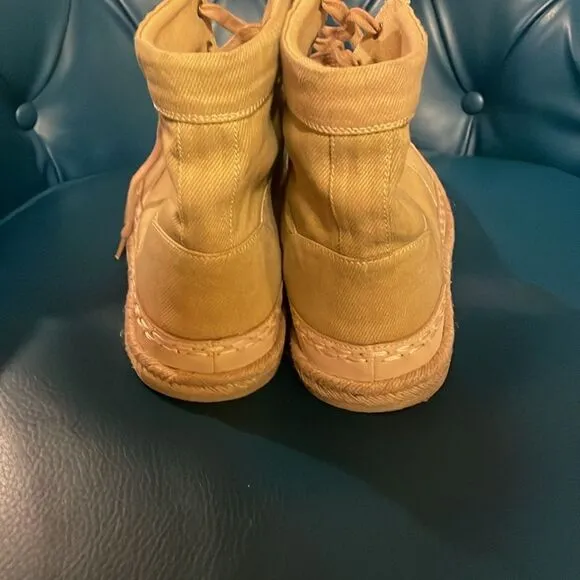 NWOT Free People Canvas High Top Shoes.