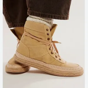 NWOT Free People Canvas High Top Shoes.