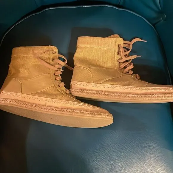 NWOT Free People Canvas High Top Shoes.