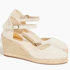 NWOT J.Crew Factory Espadrille Wedge Sandals, Size 8.5