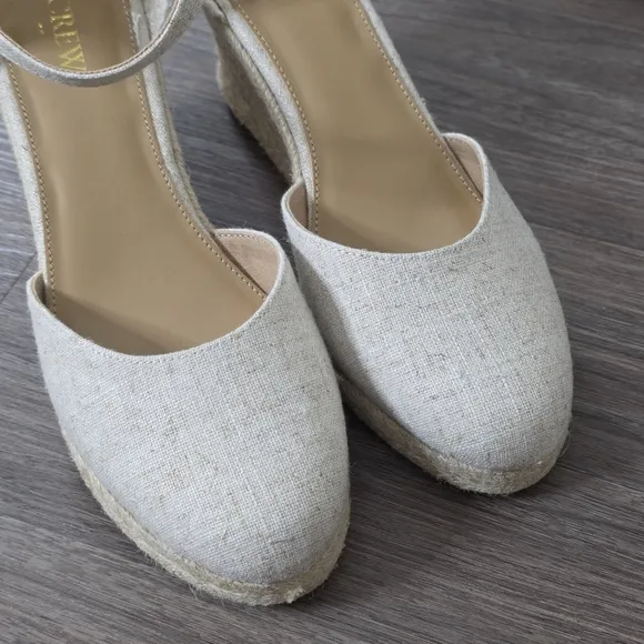 NWOT J.Crew Factory Espadrille Wedge Sandals, Size 8.5