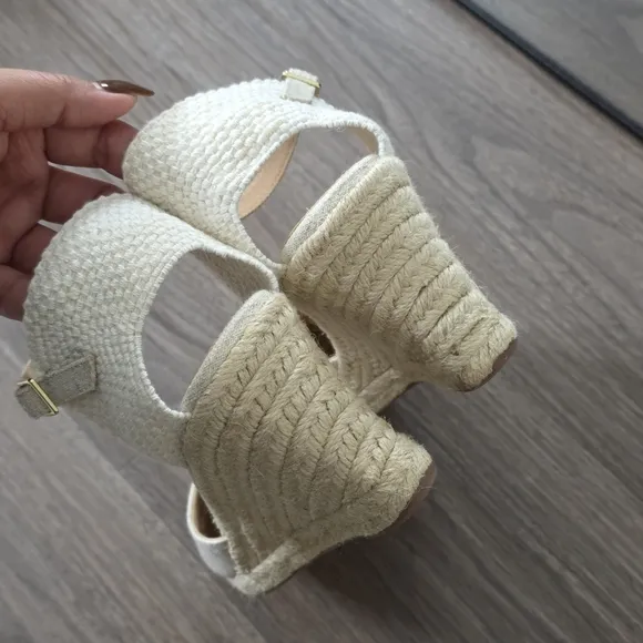 NWOT J.Crew Factory Espadrille Wedge Sandals, Size 8.5