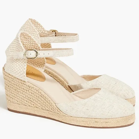 NWOT J.Crew Factory Espadrille Wedge Sandals, Size 8.5