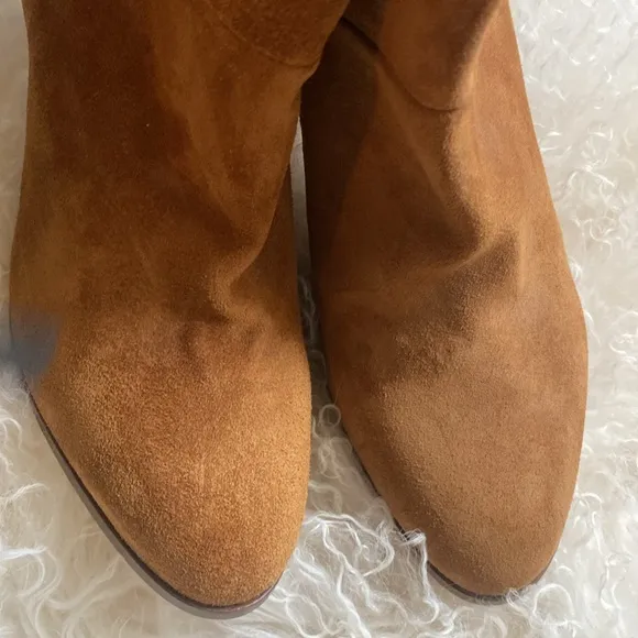 NWOT Sezane Abby Knee High Suede Boots FR 40