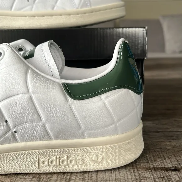 NWT Adidas Originals Men's Dime Stan Smith 'White Green Oxide' Shoes IG2044